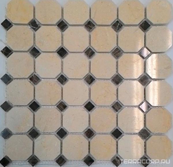 Мозаика Спектр-М Натуральный камень Мозаика из камня на сетке М20-215Р 30.5x30.5 Комбинированный, фото 3