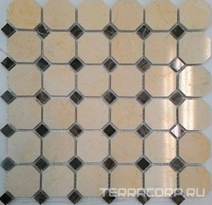 Мозаика Спектр-М Натуральный камень Мозаика из камня на сетке М20-215Р 30.5x30.5 Комбинированный 