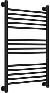 Полотенцесушитель "+" 800*500 мм + прямая перекладина, подключ. 3/4, комплектующие в комплекте, цв.черный матовый ZZ Сунержа Богема 31-0220-8050
