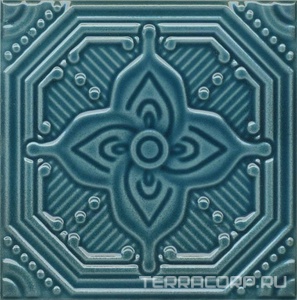 Керамическая плитка Kerama Marazzi Салинас Декор  синий 15x15 Синий 