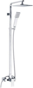 Душевая стойка 125 см., смеситель д/душа, верхний и ручной душ, хром XX Veragio Quartet VR.QRT-9930.CR