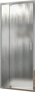 Дверь для душа в нишу, 900-1000хh1900мм, распашная с неподв.сегментом, правая/левая, (стекло 6мм, шиншила, фурн.цв.хром),  ZZ Vincea Intra VDP-1I9010CH