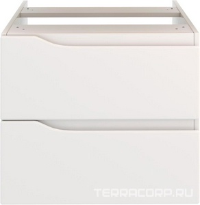 Тумба подвесная 60 см, 2 выдвижных ящика, без столешницы и раковины (любая накладная), цвет белый Aqua de Marco Nordic 2060CNOR\H\R