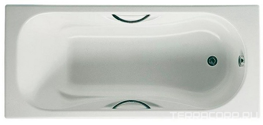 Чугунная ванна Roca Malibu 23157000R 150х75 см| 150x75x40