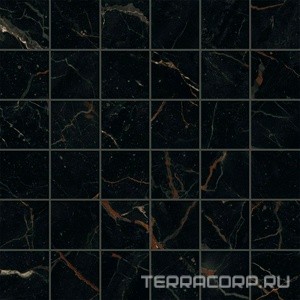 Мозаика AtlasConcorde Россия FORTE DEI MARMI F.d.M. Ombra di Carav. Mosaic Lap/Ф.Д.М. Омбра Ди Карав. Мозаика Лап Черный 