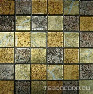 Мозаика Спектр-М Микс стекло Мозаика из стекла на сетке S10-079 30x30 Комбинированный 