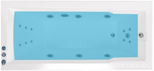 Акриловая ванна Marka One Raguza 01ра1990ГМпрпл Премиум| 190x90x45