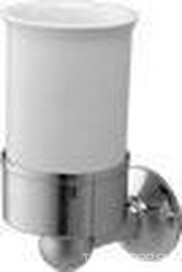 Стакан настенный керамический с держателем (цв. хром)  ZZ Devon & Devon New York NY103CR