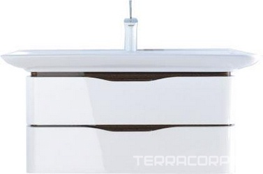 Тумба подвесная 450х800хh395мм (2 выдвижн.ящика), цв.ручек эбен.дерево,крепл.в компл., PuraVida XX