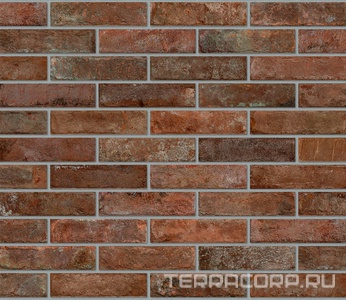 Керамогранит Dado Ceramica Brickone  Rosso Berlino7,4x31 Коричневый 