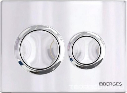 Инсталляция для подвесного унитаза, в комплекте с кнопкой O3, цв.хром KL Berges Novum 040263