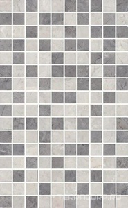Керамическая плитка Kerama Marazzi Мармион MM6268B Декор  серый мозаичныйXX 25x40 Комбинированный 