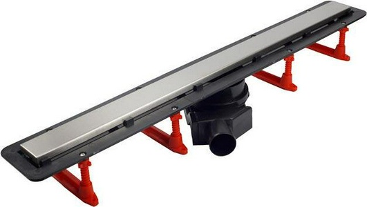 Дренажн.канал 850мм, готов.компл, сифон d50 вых.вбок,48л/мин, затвор(сухой/гидро), мин h монтаж 62мм, 2х стор.вставка цв.матов хром/под плитку, CFL Pestan Confluo Frameless Line 13701233-New