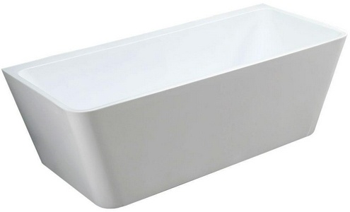 Ванна 1700х800хh600мм, пристенная, щелевой слив перелив, д/к цв.хром в компл., (акрил цв.белый), Vincea ZZ Vincea Ванны VBT-425-1700
