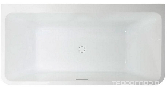 Ванна 1700х800хh600мм, пристенная, щелевой слив перелив, д/к цв.хром в компл., (акрил цв.белый), Vincea ZZ Vincea Ванны VBT-425-1700