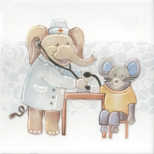 Керамическая плитка Kerama Marazzi Айболит Декор  3 20х20 Комбинированный 