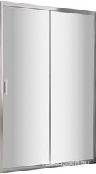 Дверь раздвижная двухсекционная 103-108* h200 см, профиль хром глянец, стекло прозрачное, ZZ