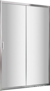 Дверь раздвижная двухсекционная 103-108* h200 см, профиль хром глянец, стекло прозрачное, ZZ Vegas Glass ZP NOVO ZP TUR NOVO 105 08 01