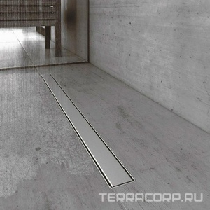 Душевой трап Berges B1 Keramik 700 нержавеющая сталь, решетка  хром глянец, S-сифон боковой ZZ Berges Универсал 091118