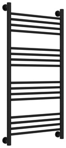 Полотенцесушитель "+" 1000x500 мм, прямой, подключ. 3/4, комплектующие в комплекте, цв.черный матовый ZZ Сунержа Богема 31-0220-1050