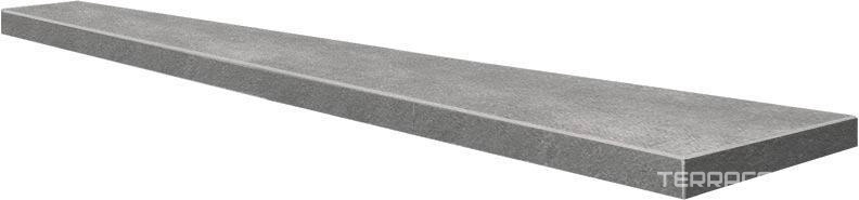 Ступени Kerama Marazzi Фондамента Ступень ЕВРО Техно Левая серый светлый(n059039)34.5х238.5 Серый, фото 5