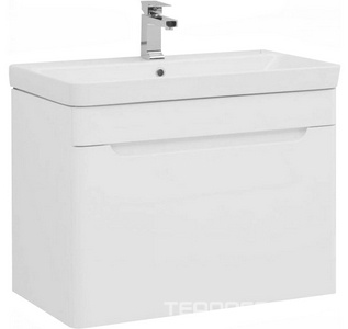 Тумба подвесная  80 цв.белый глянец без раковины Sanovit 80 XX Aquanet София 199869
