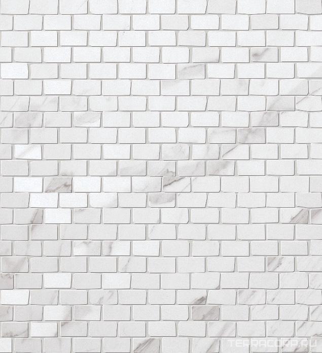 Мозаика FAP Ceramiche Roma Brick Statuario Mosaico 30x30 Серый, фото 3
