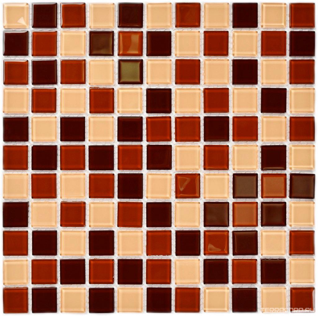 Мозаика Bonaparte Мозаика стеклянная Toffee mix (25x25x4) 30x30 Комбинированный, фото 3