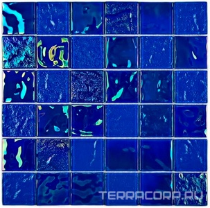 Мозаика Bonaparte Керамическая мозаика Bondi dark blue-48  (4x48x48) 29.8x29.8 Синий 