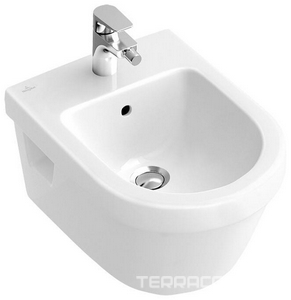 Биде подвесное, 370х530мм, круглая модель, (цв. R1 white cer+),  ZZ Villeroy & Boch Architectura 548400R1