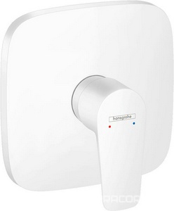 Смеситель для душа, встраиваемый в стену, внешняя часть (БЕЗ внутр. части – Ibox арт. 01800180), (цв.белый матовый),  ZZ Hansgrohe Talis E 71765700