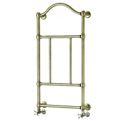 Полотенцесушитель 574хh1080х132мм, подвод воды int.510мм, (ГВС, 8 bar, 280Вт), (БЕЗ вентитей, наб трубок, адапт Carlo Poletti), (цв.зол), Exclusive ZZ