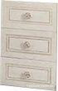 Шкаф дополн. для тумбы под раковину, 25,2х47см, 3 выдв. ящика, ручки цв. хром,  ZZ Labor Legno Hermitage HE 0/9СС ARGV