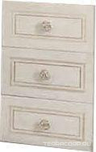 Шкаф дополн. для тумбы под раковину, 25,2х47см, 3 выдв. ящика, ручки цв. хром,  ZZ Labor Legno Hermitage HE 0/9СС ARGV