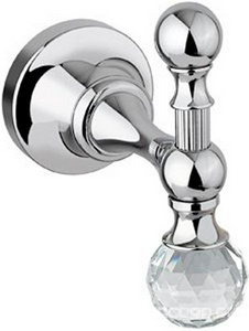 Крючок (цв. хром, Swarovski),  Cezares Olimp OLIMP-HK-01-Sw