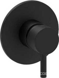 Смеситель для душа, встраиваемый в стену, (цв.черный матовый),  ZZ Paffoni Light LIG011NO