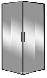 Душевой уголок 900х900хh1950мм, квадрат, (стекло прозрачное 6мм Easy Clean, фурн.цв.черный матовый), Slim-N ZZ