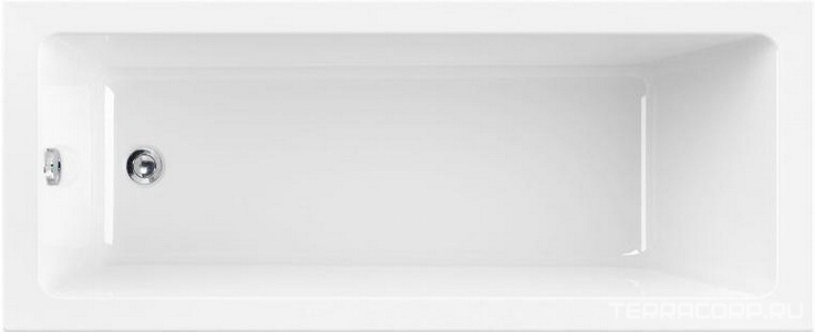 Ванна 170х75хh45см, прямоугольная, без каркаса, (акрил),  ZZ Cezares Plane Solo PLANE SOLO-170-75-45-W37