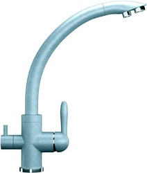 Смеситель Ulgran U-017 342 графитовый, для кухонной мойки| 14x33x23