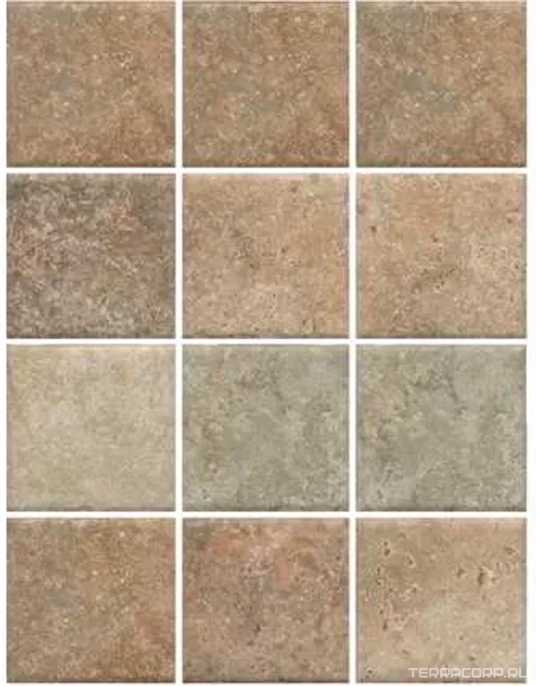 Мозаика Kerama Marazzi Брюссель (полотно из 12 частей 9,8х9,8 )микс матовый30x40 Бежевый, фото 6