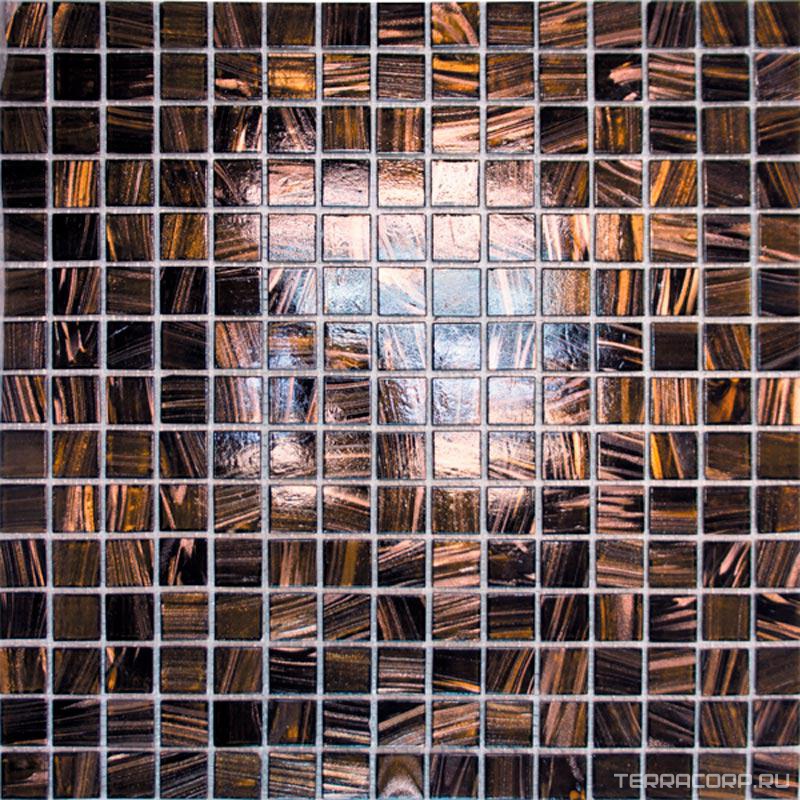 Мозаика Мастера Керамики Glass Мозаика HK-18 (чип 2x2мм) шоколадное золото ZZ32.7x32.7 Коричневый, фото 3