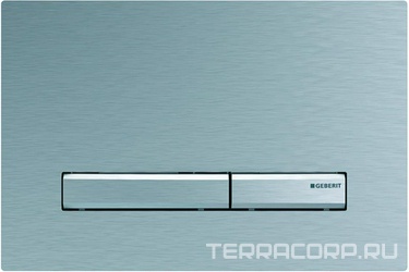 Клавиша двойного смыва, (сплав цинка, панель латунь полированный хром, клавиши мет.цв.хром), Sigma 50 ZZ