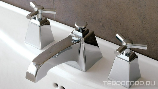 Смеситель для раковины, на 3 отв. с д/к, (хром)  ZZ Devon & Devon Time TIME200CR