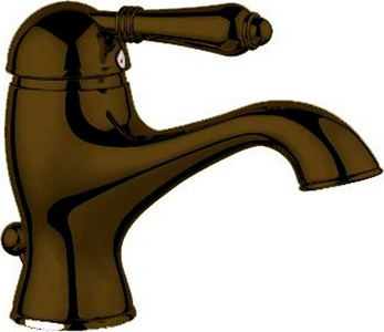 Смеситель для раковины, с д/к (цв.Tuscan brass темная бронза, ручка El Capitan),  ZZ Nicolazzi Classico 3402 TB 75