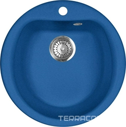 Мойка кухонная AquaGranitEx M-07 синяя| 49x49x20