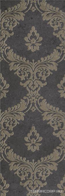 Керамическая плитка Gracia ceramica Silvia black decor 01 30х90 Черный, фото 3