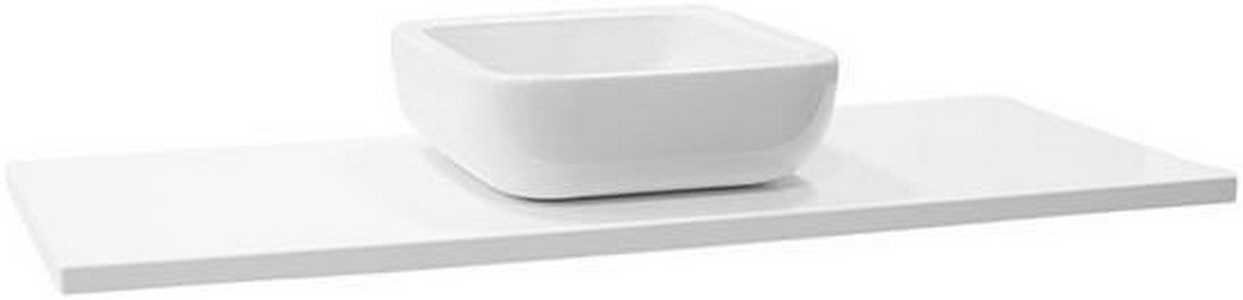 Столешница для мебели "", 120см (20-80-20), раковина по центру, цв.белый ZZ Aquaton Брук 1A204905BC010