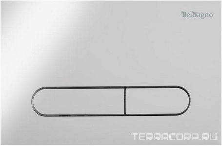 Кнопка двойного смыва, для инсталляции д/унитаза, (цв.хром), BelBagno Prospero BelBagno prospero BB005-PR-CHROME