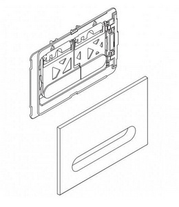 Кнопка двойного смыва, для инсталляции д/унитаза, (цв.хром), BelBagno Prospero BelBagno prospero BB005-PR-CHROME