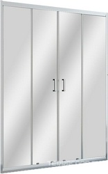 Душевой уголок Эстерсунд 120x80х200 см, двери раздвижные, профиль хром матовый, стекло матовое, прямоугольный, ZZ